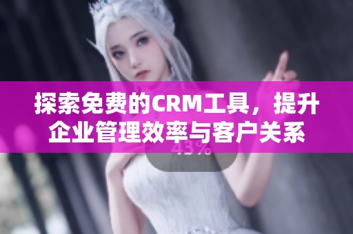 探索免费的CRM工具，提升企业管理效率与客户关系