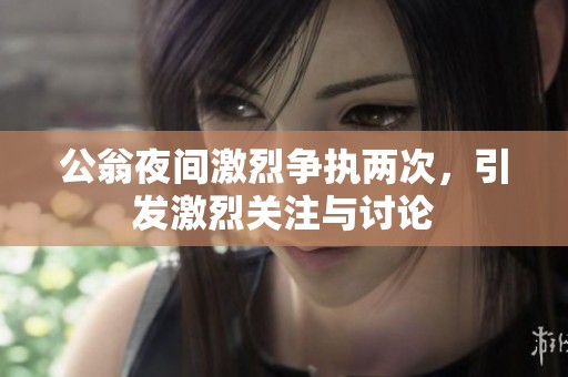 公翁夜间激烈争执两次，引发激烈关注与讨论