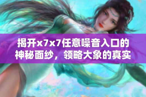 揭开x7x7任意噪音入口的神秘面纱，领略大象的真实世界