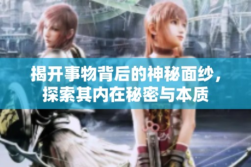 揭开事物背后的神秘面纱，探索其内在秘密与本质