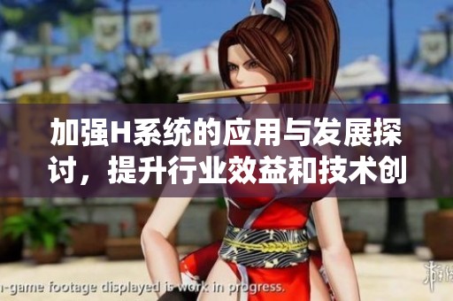 加强H系统的应用与发展探讨，提升行业效益和技术创新