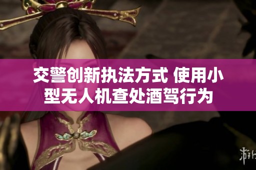 交警创新执法方式 使用小型无人机查处酒驾行为