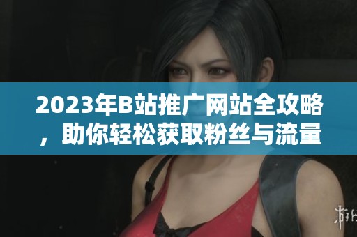 2023年B站推广网站全攻略，助你轻松获取粉丝与流量