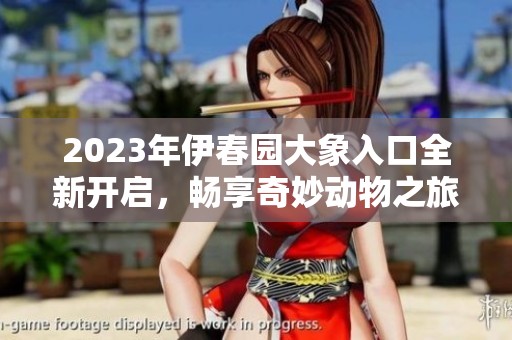 2023年伊春园大象入口全新开启，畅享奇妙动物之旅