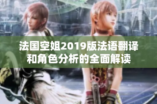 法国空姐2019版法语翻译和角色分析的全面解读