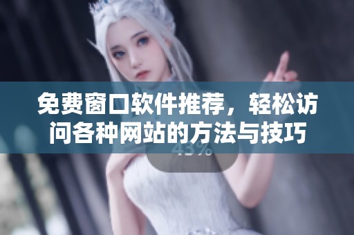 免费窗口软件推荐，轻松访问各种网站的方法与技巧