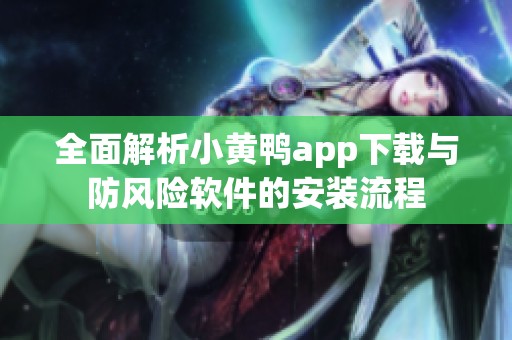 全面解析小黄鸭app下载与防风险软件的安装流程