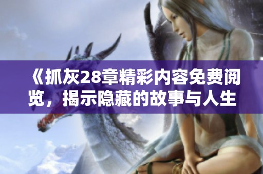 《抓灰28章精彩内容免费阅览，揭示隐藏的故事与人生哲理》