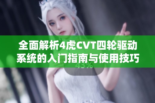 全面解析4虎CVT四轮驱动系统的入门指南与使用技巧