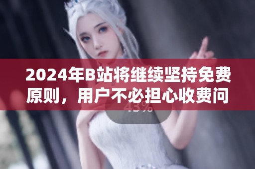 2024年B站将继续坚持免费原则，用户不必担心收费问题