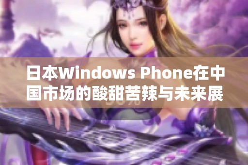 日本Windows Phone在中国市场的酸甜苦辣与未来展望
