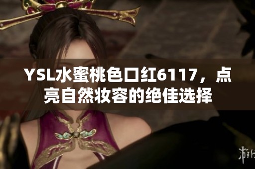 YSL水蜜桃色口红6117，点亮自然妆容的绝佳选择