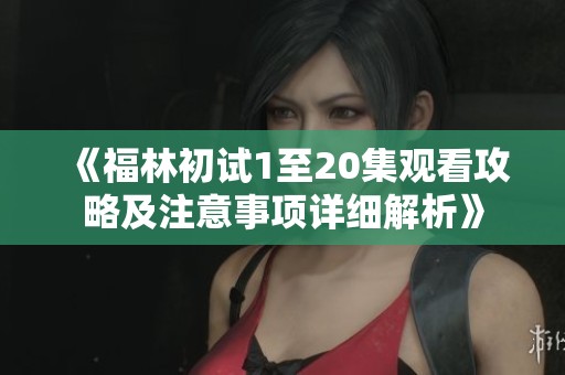 《福林初试1至20集观看攻略及注意事项详细解析》