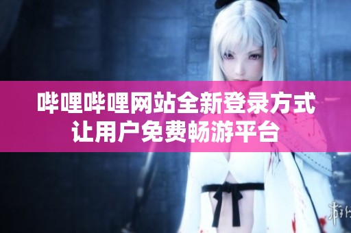 哔哩哔哩网站全新登录方式让用户免费畅游平台
