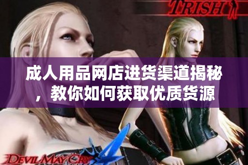 成人用品网店进货渠道揭秘，教你如何获取优质货源