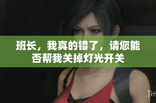 班长，我真的错了，请您能否帮我关掉灯光开关