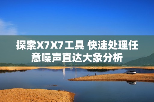 探索X7X7工具 快速处理任意噪声直达大象分析
