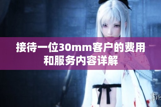 接待一位30mm客户的费用和服务内容详解