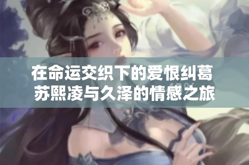 在命运交织下的爱恨纠葛 苏熙凌与久泽的情感之旅