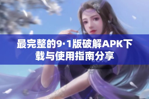 最完整的9·1版破解APK下载与使用指南分享