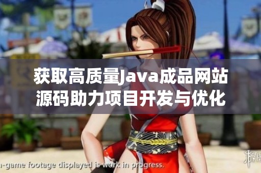 获取高质量Java成品网站源码助力项目开发与优化