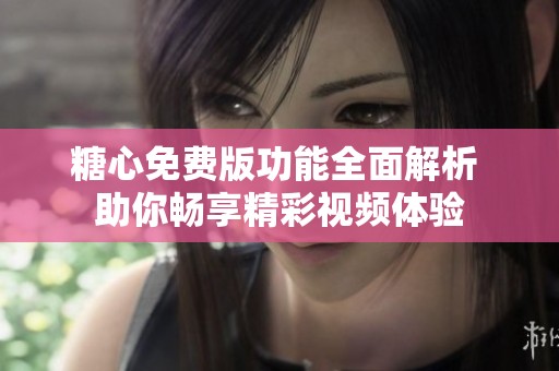 糖心免费版功能全面解析 助你畅享精彩视频体验