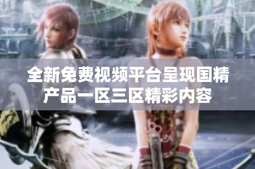全新免费视频平台呈现国精产品一区三区精彩内容