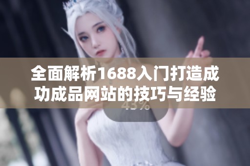 全面解析1688入门打造成功成品网站的技巧与经验