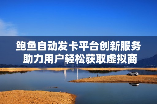 鲍鱼自动发卡平台创新服务 助力用户轻松获取虚拟商品