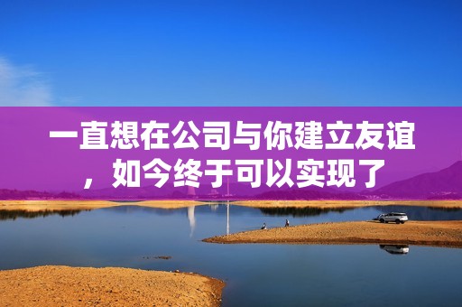 一直想在公司与你建立友谊，如今终于可以实现了