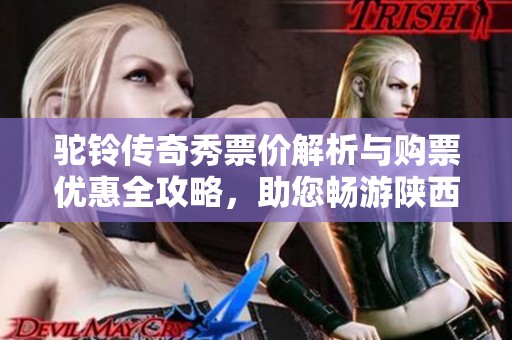驼铃传奇秀票价解析与购票优惠全攻略，助您畅游陕西精彩演出