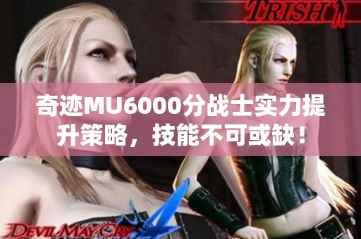奇迹MU6000分战士实力提升策略，技能不可或缺！