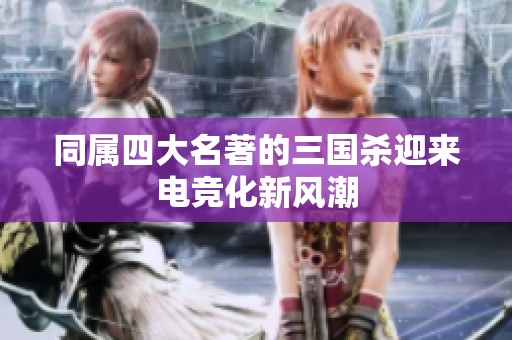 同属四大名著的三国杀迎来电竞化新风潮