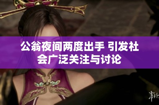 公翁夜间两度出手 引发社会广泛关注与讨论