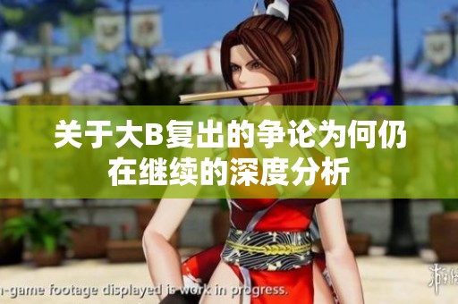 关于大B复出的争论为何仍在继续的深度分析