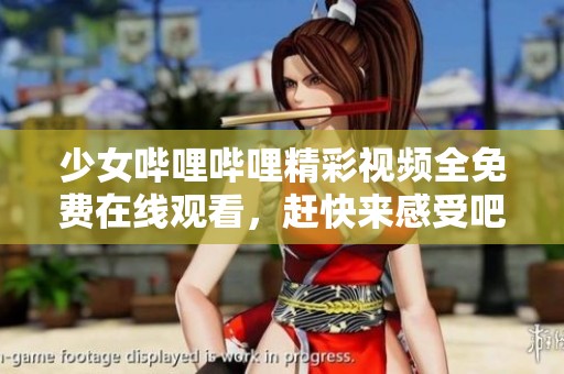 少女哔哩哔哩精彩视频全免费在线观看，赶快来感受吧