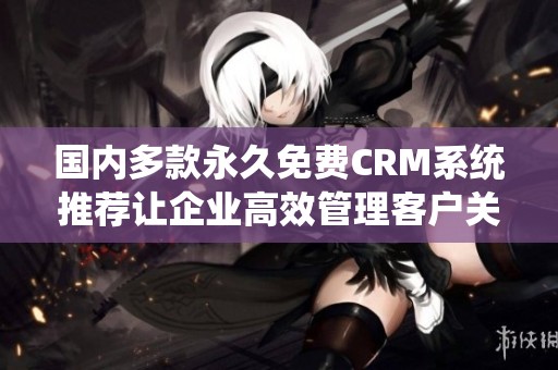 国内多款永久免费CRM系统推荐让企业高效管理客户关系
