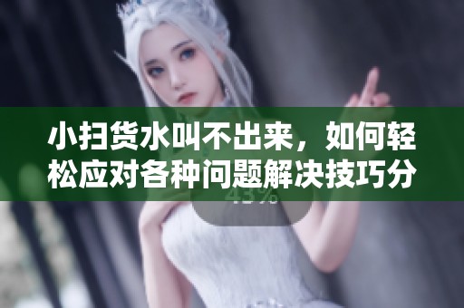 小扫货水叫不出来，如何轻松应对各种问题解决技巧分享