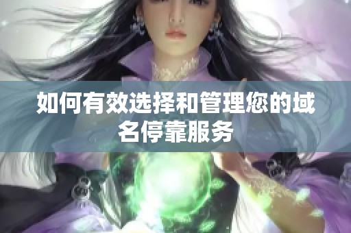 如何有效选择和管理您的域名停靠服务