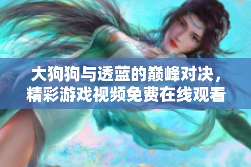 大狗狗与透蓝的巅峰对决，精彩游戏视频免费在线观看