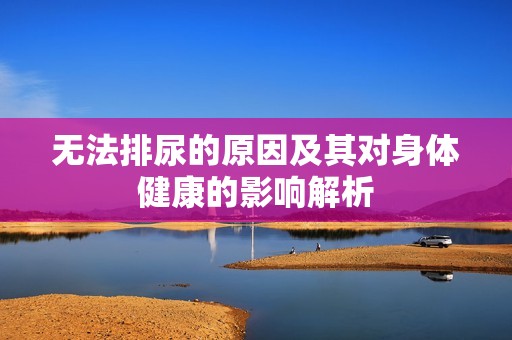 无法排尿的原因及其对身体健康的影响解析