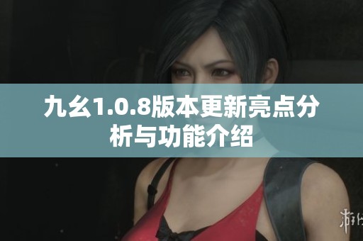九幺1.0.8版本更新亮点分析与功能介绍