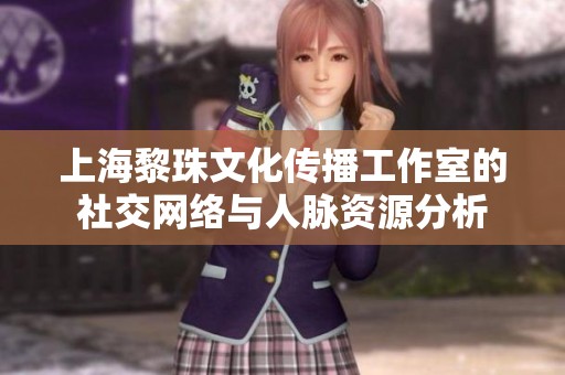 上海黎珠文化传播工作室的社交网络与人脉资源分析