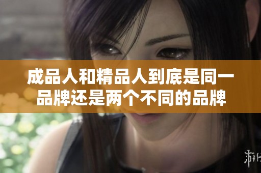 成品人和精品人到底是同一品牌还是两个不同的品牌