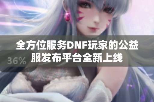 全方位服务DNF玩家的公益服发布平台全新上线