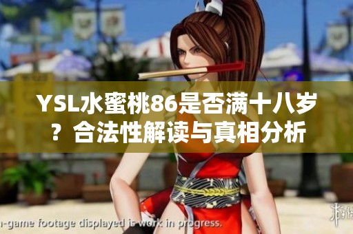 YSL水蜜桃86是否满十八岁？合法性解读与真相分析