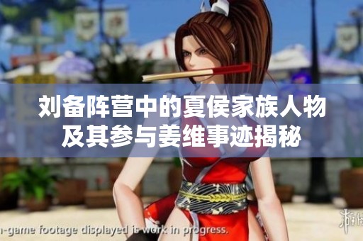 刘备阵营中的夏侯家族人物及其参与姜维事迹揭秘
