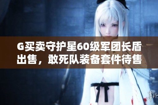 G买卖守护星60级军团长盾出售，敢死队装备套件待售