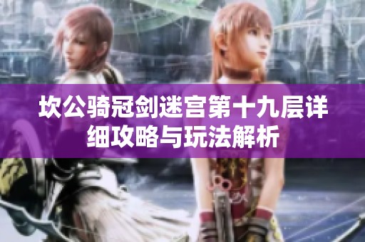 坎公骑冠剑迷宫第十九层详细攻略与玩法解析
