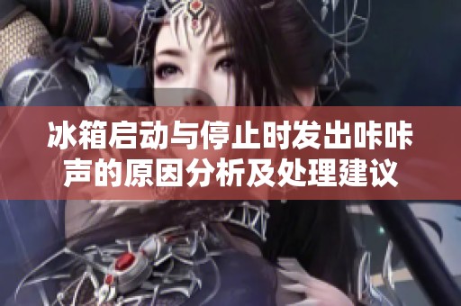 冰箱启动与停止时发出咔咔声的原因分析及处理建议
